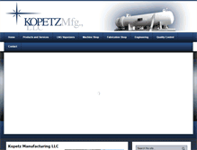 Tablet Screenshot of kopetzmfg.com